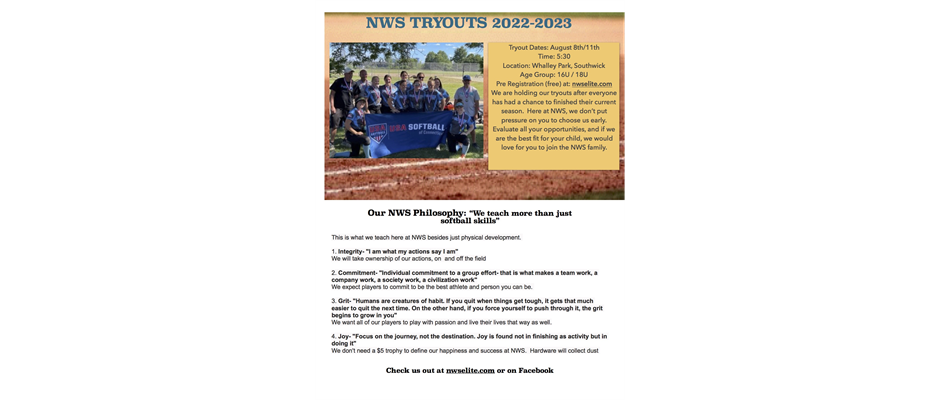 REGISTRATION IS NOW OPEN