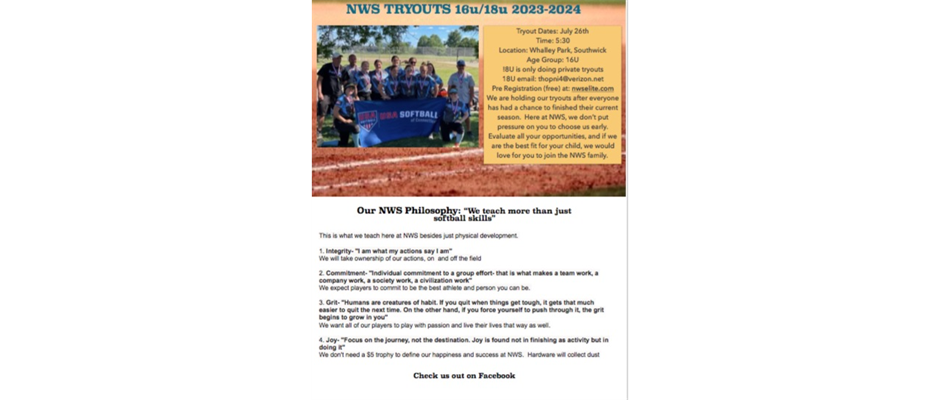 REGISTRATION IS NOW OPEN